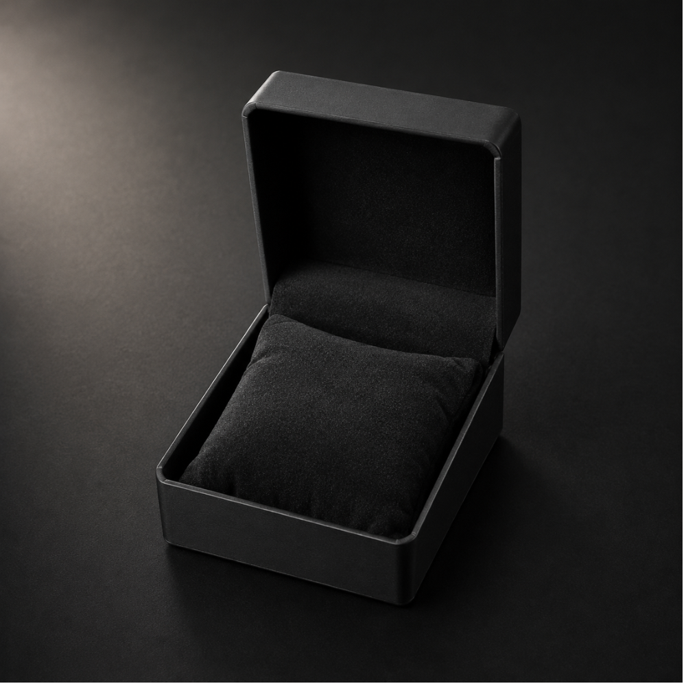 All In Watches black gift-ready presentation box open front view