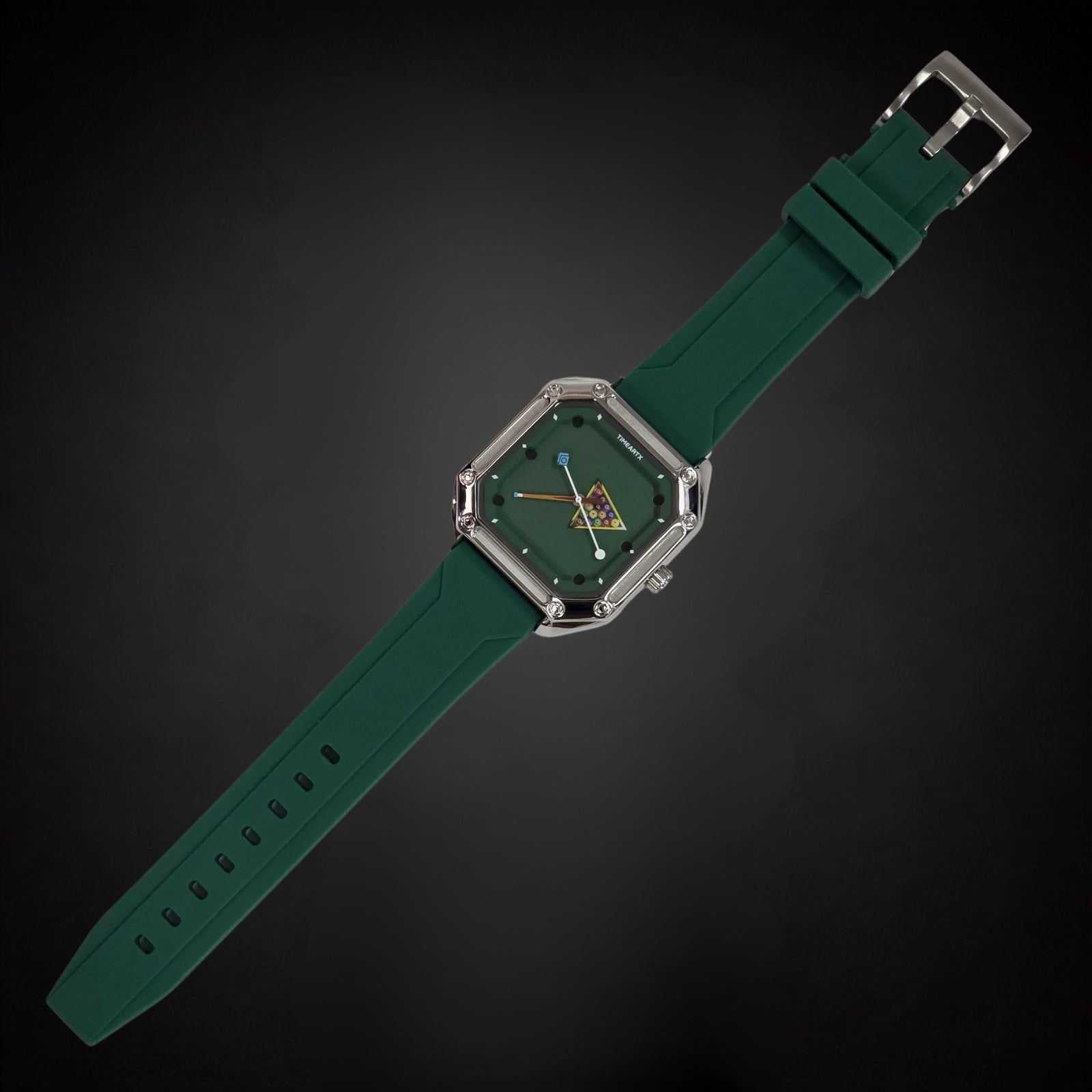 TIMEARTX Pool Table Watch Green full-length diagonal view